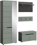 xonox.home - Garderobenkombination Canu 3tlg. 160x190x37 cm in Korpus Basalt...