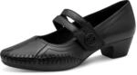 Jana Damen Pump with Strap 8-22700-46 Pumps, Black, 40 EU