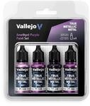 Vallejo True Metallic Metall Amethystviolett 4-Farben-Set f&uuml;r Metallbemalung,