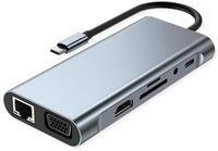 VALUE USB Typ C Docking Station, HDMI 4K60, 1x Gigabit Ethernet, 2X USB A + Typ...