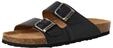Tamaris Herren Fu&szlig;bett Pantolette Leder flach, schwarz, 42 EU