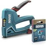 NOVUS TOOLS Handtacker J-50 Set mit 1800 Klammern │ Profi-Tacker f&uuml;r Holz mit