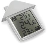 Perel Fenster-Thermometer, digital, f&uuml;r innen und au&szlig;en, transparent