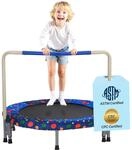 VEVOR Kindertrampolin Outdoor-Trampolin 91,44 cm faltbares Trampolin mit Griff,