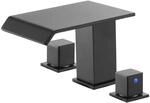 VEVOR r&ouml;mische Badewannenarmatur Wannenarmaturen-Set mit 3 L&ouml;chern & 2 Griffen,