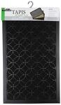 Tapis D&eacute;co Weiche, Indoor-Teppich, rechteckig, 45 x 75 cm, PVC, Eilio, Schwarz