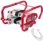 VEVOR Feuerleiter, 7,62 m, einziehbare Rettungsleiter max. 453,6 kg, leichte