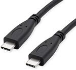 ROLINE GREEN USB3.2Gen2 Kabel, PD 20V5ATyp C-C, ST/ST, 0,5 m