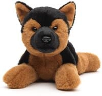 Uni-Toys - Eco-Line - Deutscher Sch&auml;ferhund, liegend - 27 cm (L&auml;nge) - Pl&uuml;sch-Hund