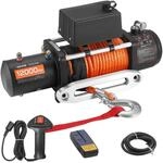 VEVOR Elektrische Seilwinde, 5400 kg, 12 V DC LKW-Winde mit &Phi;9,1mm x 23m