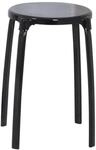RIDDER Assistent A1050110 Bad-Hocker rund, Rundhocker, Hocker, Eco, schwarz