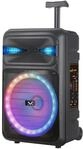 Majestic FIRE T5 - Trolley Bluetooth 5.0, Bunte LED-Lichter, USB/microSD/AUX-IN/MIC,