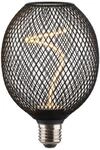 Hama LED-Filamentlampe, E27, Mesh, smoke, klar, extra Warmwei&szlig;, dimmbar