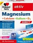 Doppelherz Magnesium + Calcium + Kalium + D3 DIRECT - mit Himbeer-Geschmack |...