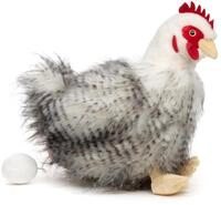 Uni-Toys - Henne, sitzend (mit Ei) - 25 cm (H&ouml;he) - Pl&uuml;sch-Huhn, Vogel -