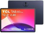 TCL TAB A1 Plus Tablet, 12,2" 2,4K 120Hz Immersive Display, 128 GB ROM, 6 GB