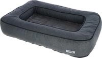 Kerbl Pet Kuschelbett Platin Ortho, Hundebett, Hundekissen, grau, 97x70x18cm,