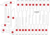 KS Tools 811.0034-97 Leere Schaumstoffeinlage zu 811.0034