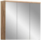 xonox.home - Spiegelschrank Grado 75x80x20 cm in Nox Eiche und Spiegelfront und...