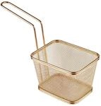 Servier-Edelstahl-Frittierkorb, Miniatur Frittierkorb f&uuml;r Pommes, Zwiebelringe...