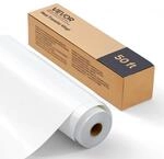 VEVOR Vinylfolie W&auml;rme&uuml;bertragung Transferfolie (304,8 x 15240 mm), gl&auml;nzend