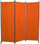 ANGERER Paravent 3-teilig, PE Terracotta