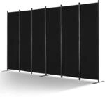 VEVOR Raumteiler 6 Paneele Paravent 3110 x 1805 x 450 mm, Faltbarer Sichtschutz...