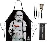 Original Stormtrooper BBQ Set &ndash; 4-teiliges Star Wars Grillset mit Sch&uuml;rze,