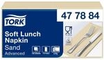 Tork 477884 Soft Lunchservietten Sand 1/8-Falz / 3-lagige, vorgefaltete...