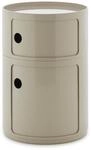 Kartell Componibili Big, Container 2-f&auml;cher, Durchmesser 42 cm, Taupe