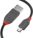 LINDY 36735 5m USB 2.0 Typ A an Micro-B Kabel, anthra Line Anthrazit