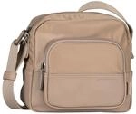 TOM TAILOR Viene Damen Umh&auml;ngetasche Crossbody Bag Klein Taupe