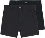 BOSS Boxershorts Aus Stretch-Baumwolle Im Zweierpack