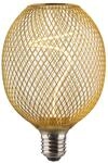 Hama LED-Filamentlampe, E27, Mesh, amber, klar, extra Warmwei&szlig;, dimmbar