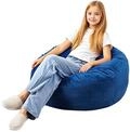 VEVOR runder Sitzsack Sitzkissen Bean Bag Gaming (89 x 89 x 56 cm) mit abnehmbarem &