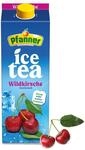 Pfanner Eistee Wildkirsche - 1 x 2 l Tetra Pak &ndash; direkt aufgebr&uuml;hter Tee mit