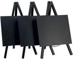 Mini-Tischstativ Kreidetafel - 24 x 15 cm in schwarz