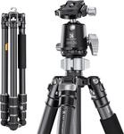 K&F CONCEPT X-Series Carbon Stativ, 172cm Kamera Stativ, Professionelles Fotostativ