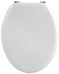 MSV - CL&Eacute;O MDF-WC-Sitz - Edelstahlscharniere - Gl&auml;nzend - &Oslash; 370 x 450 mm -...