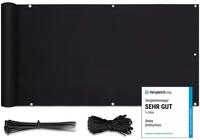 Sekey Balkon Sichtschutz PES Blickdichte Wetterfest Windschutz f&uuml;r den...