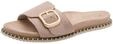 Tamaris Comfort Damen Mule Flat MultiAdjustable BEIGE Suede 36