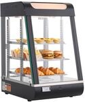 VEVOR 3-st&ouml;ckige W&auml;rmetheke 57 L, Warmhaltevitrine 800 W, Warmhaltetheke 30&ndash;85