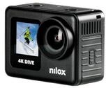 Nilox, Action Cam 4K Dive, Action Kamera 4K/60fps, Doppelbildschirm mit Touchscreen,
