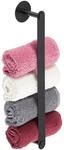 Relaxdays Handtuchhalter, selbstklebend, Edelstahl, HBT: 5,5 x 40,5 x 7 cm, Bad,