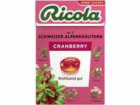 Ricola Cranberry, 50g Böxli original Schweizer Kräuter-Bonbons mit 13