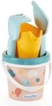 Ecoiffier Pacific Strandeimer, 12 cm, mit Gie&szlig;kanne, Sieb, Schaufel und Rechen,