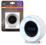 Osram NIGHTLUX Digitale Uhr & Nachtlicht mit Sensor, 0,3W, 5lm, Batterbetrieb,