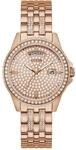 Guess Lady Comet Damen Armbanduhr, Ros&eacute;gold, Edelstahlarmband, 3 bar