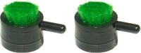 ANALOGIS Nassl&auml;ufer Ersatzb&uuml;rste &raquo;Greenhead&laquo;, Gr&uuml;n-Schwarz