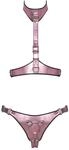 Bad Kitty Harness Set Metallic Rose L/XL